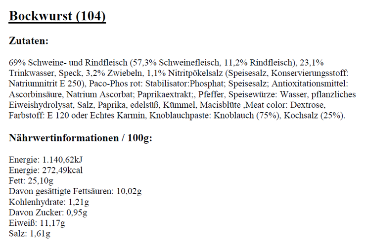 3xKartoffelsuppe + 3xBockwurst