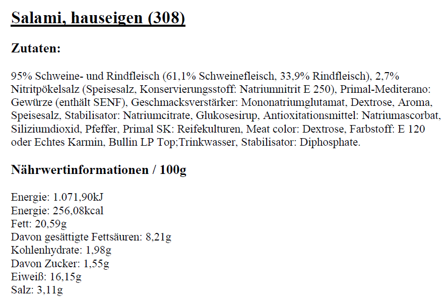 Haussalmi, in Scheiben (ca.100g)