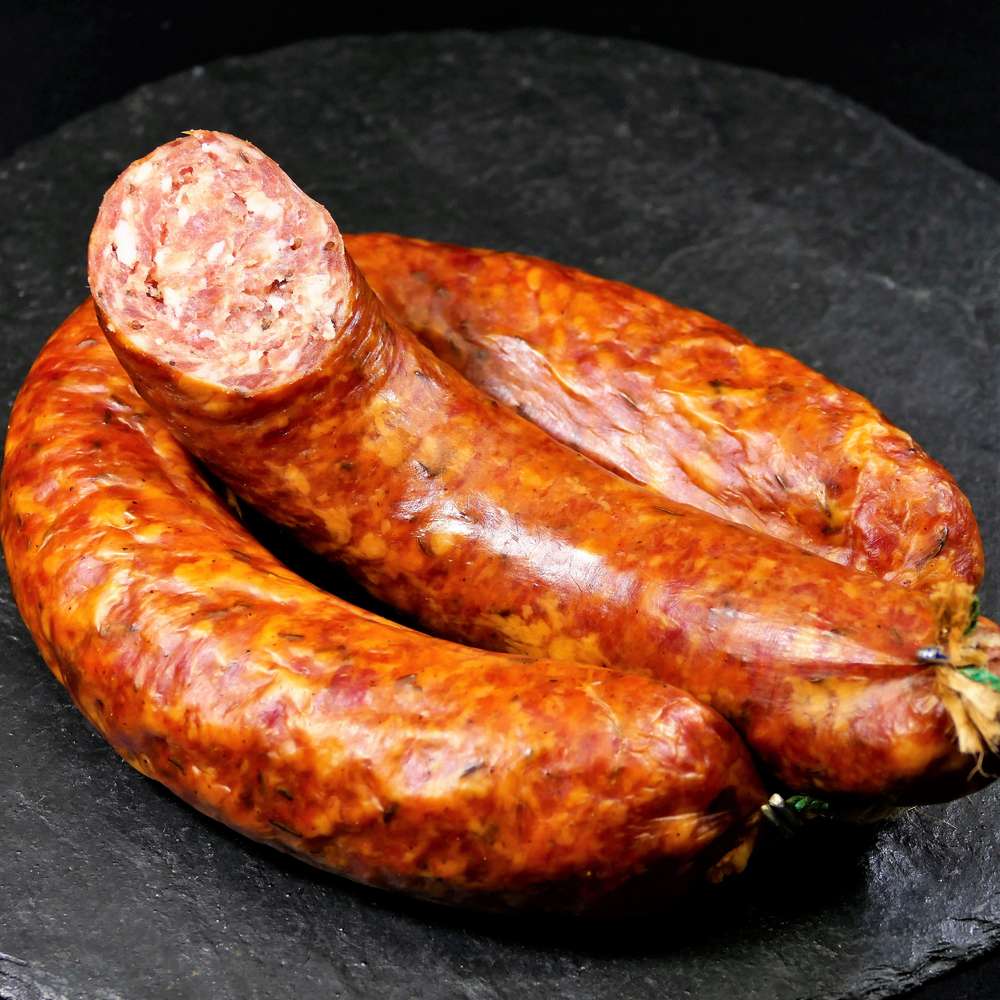 Knackwurst mit Kümmel, gereift (ca. 300g / Stück)